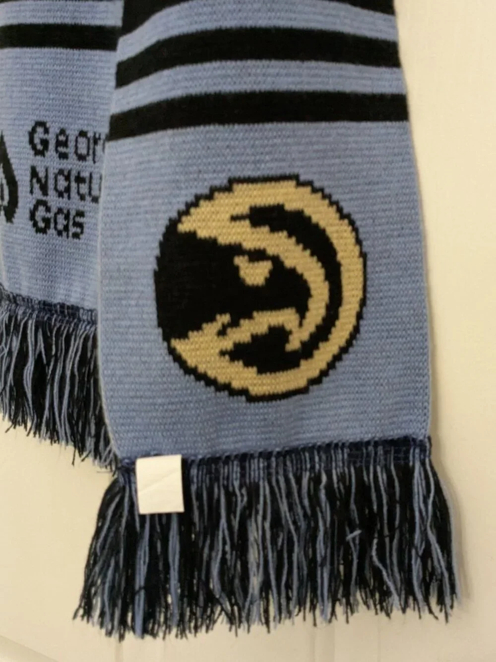 Atlanta Hawks NBA Basketball Soccer Scarf SGA Black Blue Georgia Natural Gas